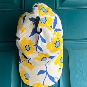 Kate Spade Yellow and Blue Floral Hat